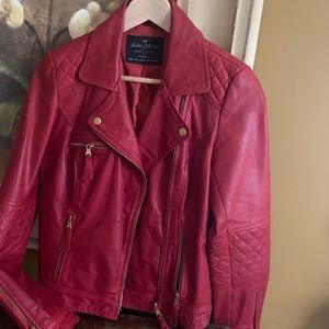 Zara leather jacket